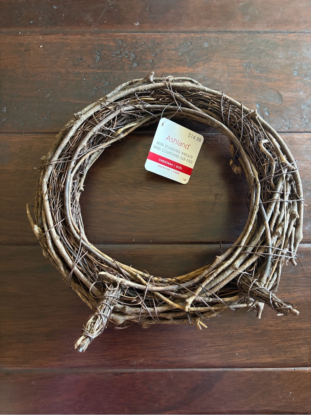 Ashland Brown Natural Grapevine Holiday Wreath